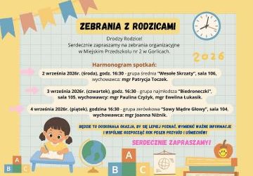 Zebrania z rodzicami!